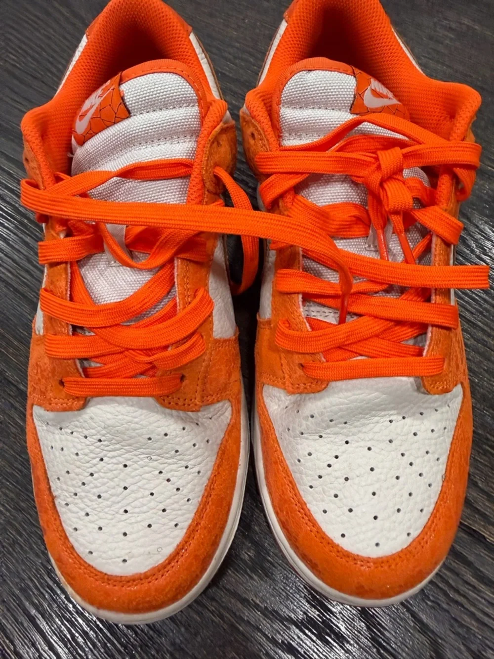 Nike Dunk Low Total Orange Light Bone Safety Laser (Women's) size 11 - Picture 4 of 11